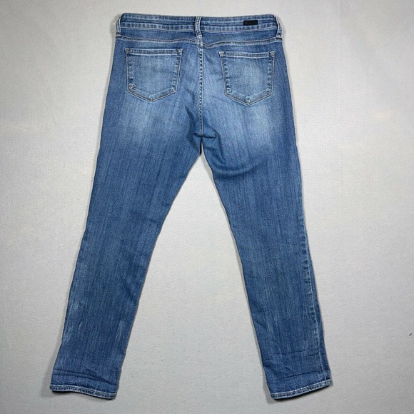 Kut from the Kloth Jeans Womens 8 Mid Rise Straight Leg Blue 30 Inseam - Picture 10 of 11